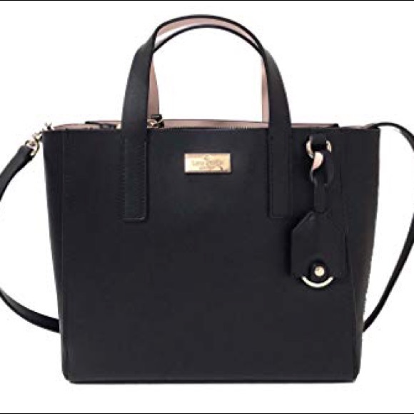 ❗️SALE❗️Kate Spade ♠️ Black Satchel/ Crossbody Bag - Picture 6 of 7